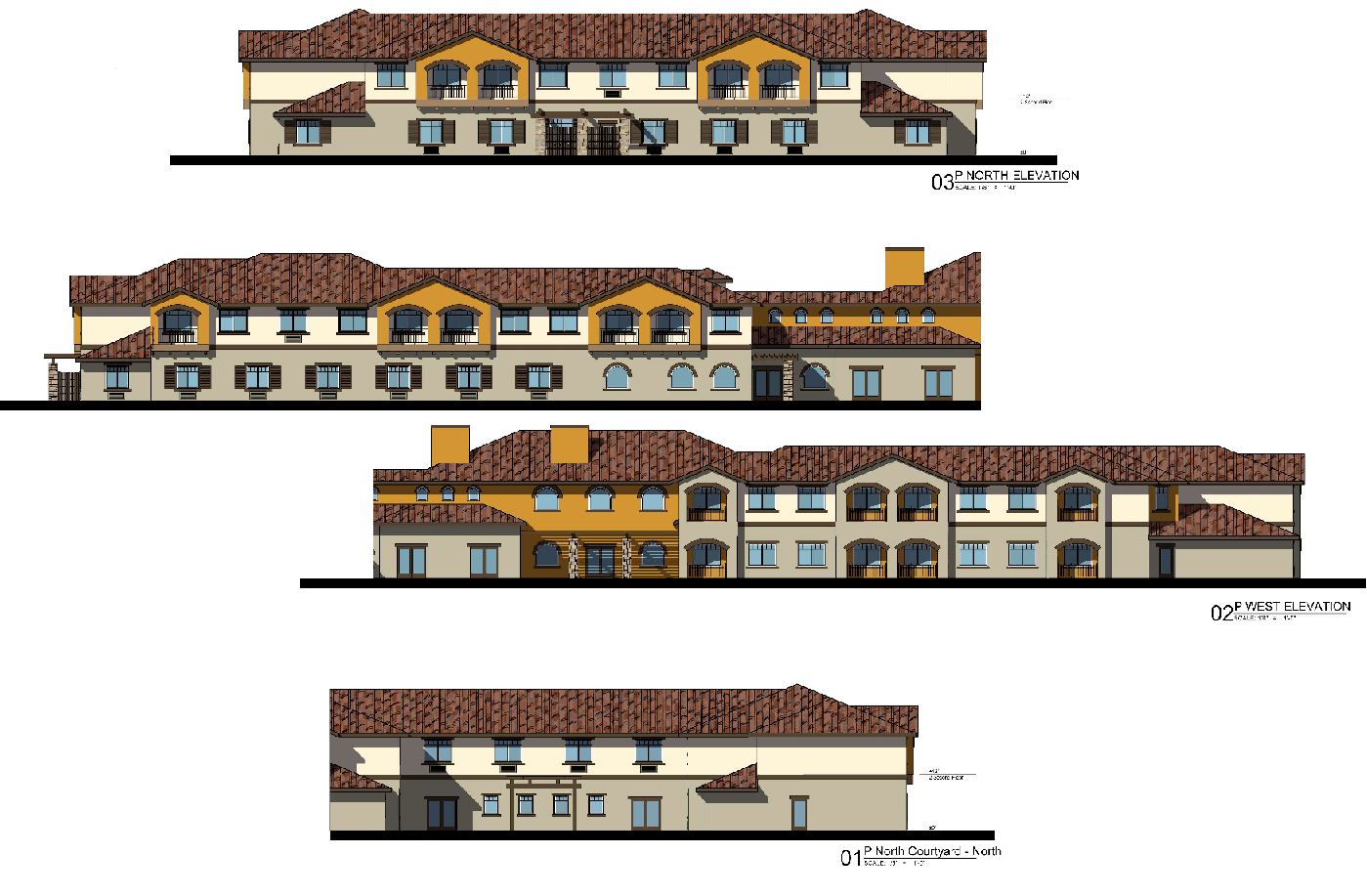 Sabal Palms colored elevations